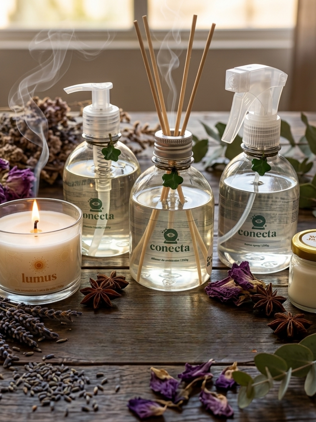 Linha completa de aromaterapia